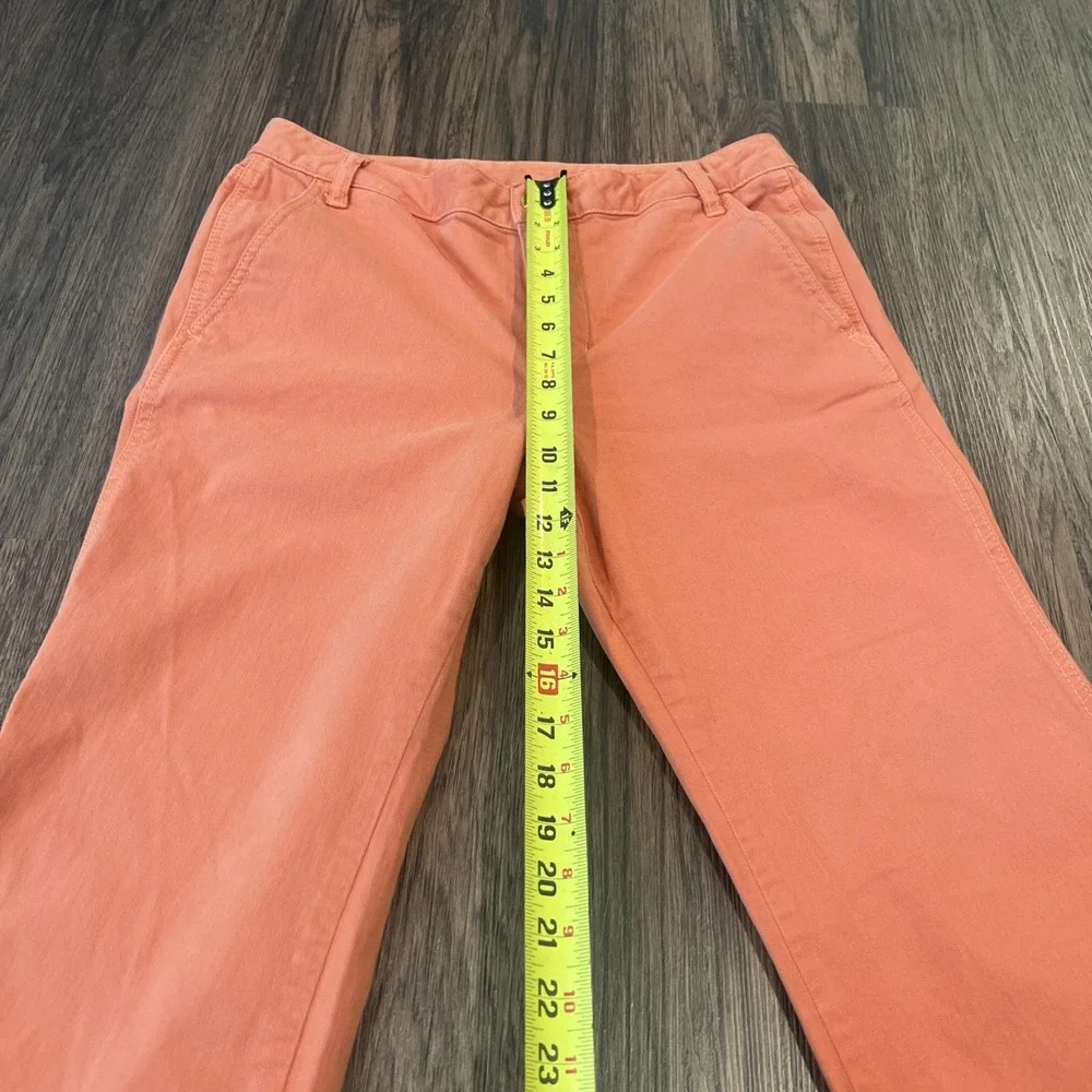 Tory Burch  High Rise Flare Women Jeans Size 31 Pretty Coral Color